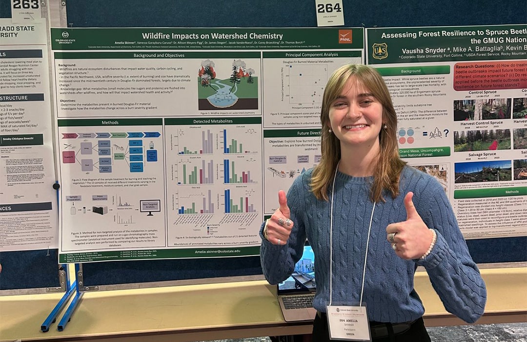Borch lab member presents at the Grad Showcase poster session
