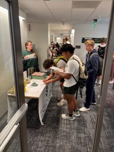 Students at the Involvement Fair