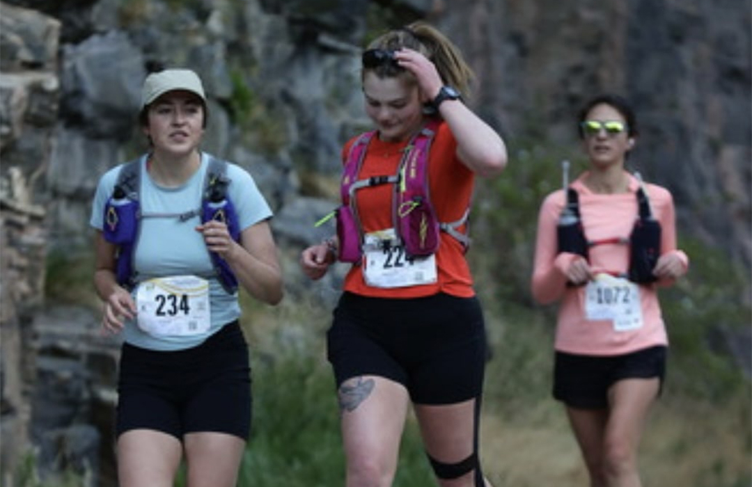 DARE Students running the Horsetooth Half Marathon