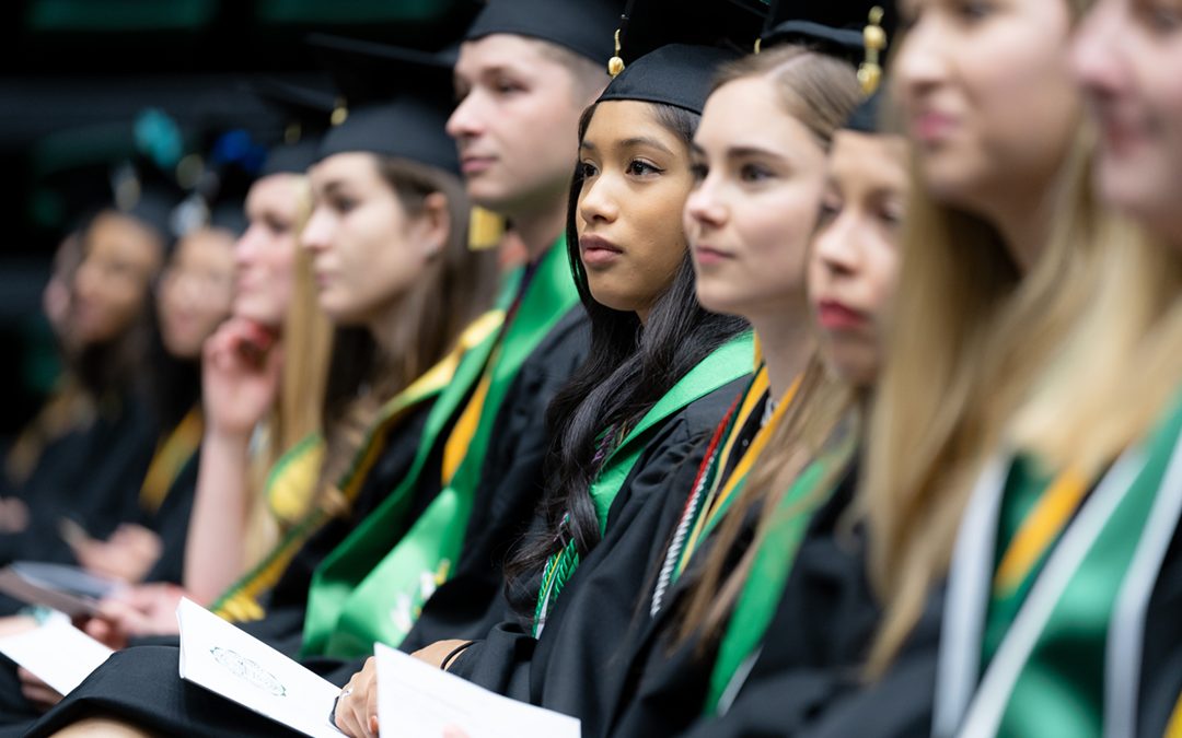 students graduating
