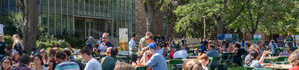 Ag day event in front of the animal sciences building.