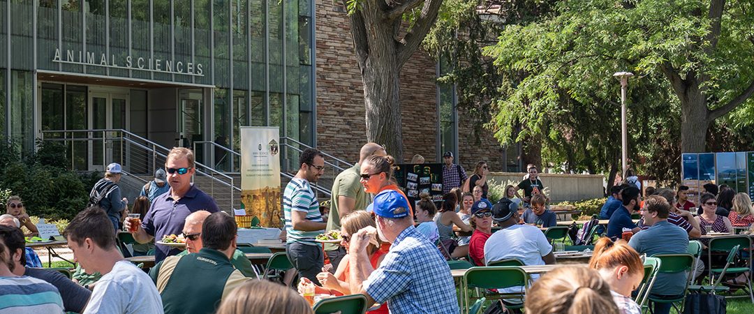 Ag day event in front of the animal sciences building.